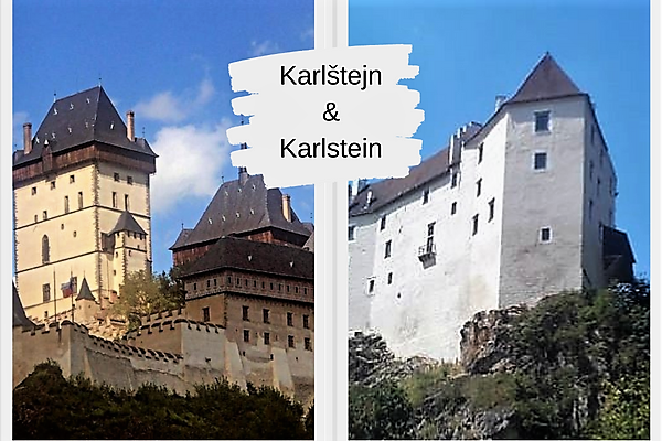 Karlštejn & Karlstein -1 název, 3 hrady, 3 státy